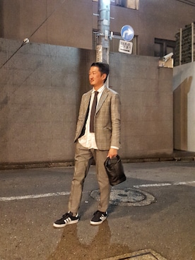 「capri（カプリ）のアイテム」を使った、t頭さん（メンズ・171cm）の冬コーディネート