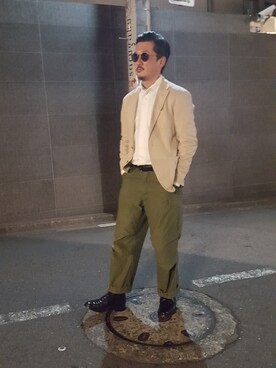 「capri（カプリ）のアイテム」を使った、t頭さん（メンズ・171cm）の春コーディネート