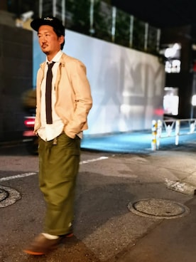 「capri（カプリ）のアイテム」を使った、t頭さん（メンズ・171cm）の春コーディネート