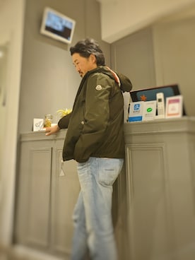 「アイテム（ブルゾン）」を使った、t頭さん（メンズ・171cm・40代）の冬コーディネート