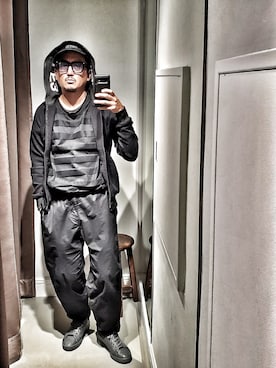 「CPH（シーピーエイチ）のアイテム（キャップ）」を使った、t頭さん（メンズ・171cm）の秋コーディネート