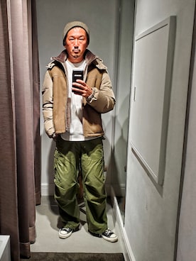 「アイテム（ブルゾン）」を使った、t頭さん（メンズ・171cm・40代）の秋コーディネート