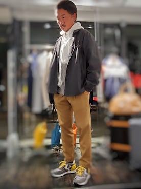 「アイテム（ブルゾン）」を使った、t頭さん（メンズ・171cm・40代）の秋コーディネート