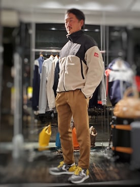 「アイテム（ブルゾン）」を使った、t頭さん（メンズ・171cm・40代）の秋コーディネート