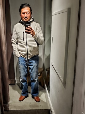 「アイテム（ブルゾン）」を使った、t頭さん（メンズ・171cm・40代）の冬コーディネート