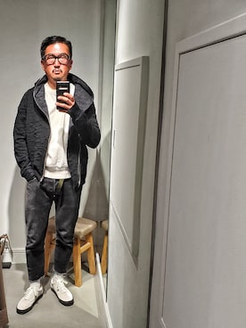 「ARMURE（アルミュール）のアイテム」を使った、t頭さん（メンズ・171cm）の春コーディネート