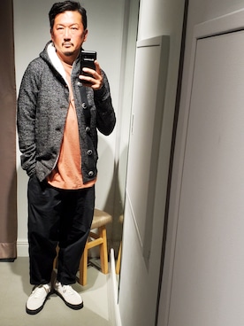 「ARMURE（アルミュール）のアイテム」を使った、t頭さん（メンズ・171cm）の春コーディネート