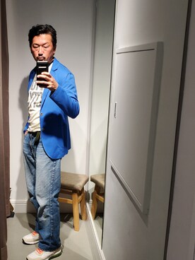 「BOB（ボブ）のアイテム（ジャケット/アウター）」を使った、t頭さん（メンズ・171cm）の春コーディネート