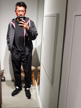 「MONCLER（モンクレール）のアイテム（ブルゾン）」を使った、t頭さん（メンズ・171cm）の夏コーディネート