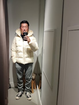 「muta（ムータ）のアイテム（ブルゾン）」を使った、t頭さん（メンズ・171cm）の秋コーディネート