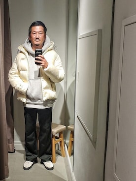 「muta（ムータ）のアイテム（ブルゾン）」を使った、t頭さん（メンズ・171cm）の冬コーディネート