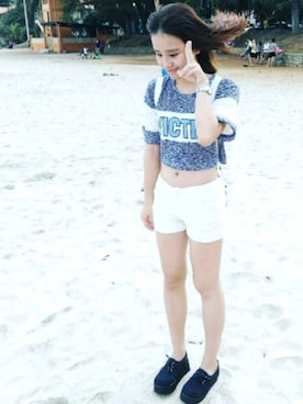 「Jt.WarriorSのアイテム（腕時計、シルバー系）」を使った、N.O.Tさん（レディース・161cm）の夏コーディネート