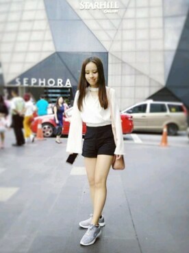 「NIKE（ナイキ）のアイテム（その他シューズ、その他）」を使った、N.O.Tさん（レディース・161cm）の秋コーディネート