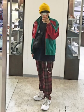 「オシャレパッソ」｜「アイテム（ナイロンジャケット）」を使った、KiWAMI86さん（メンズ・165cm）の秋コーディネート