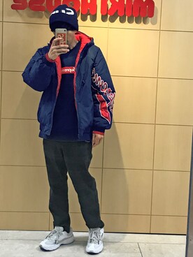「2018マイベストコーデ」｜「アイテム（ナイロンジャケット）」を使った、KiWAMI86さん（メンズ・165cm）の冬コーディネート