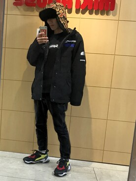 「2018マイベストコーデ」｜「アイテム（マウンテンパーカー）」を使った、KiWAMI86さん（メンズ・165cm）の冬コーディネート