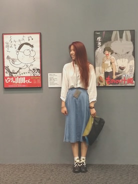 「GLOBAL WORK（グローバルワーク）のアイテム（ドレス）」を使った、Maggie Lintimyiさん（レディース・163cm）の冬コーディネート