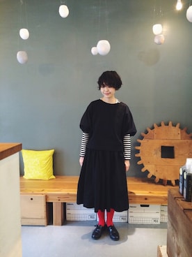 「アイテム（セットアップ）」を使った、masumiさん（レディース・158cm）の冬コーディネート