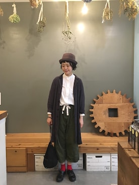 「ARTS & CRAFTS（アーツアンドクラフト）のアイテム」を使った、masumiさん（レディース・158cm）の春コーディネート