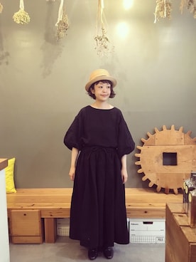 「YAECA（ヤエカ）のアイテム」を使った、masumiさん（レディース・158cm）の夏コーディネート