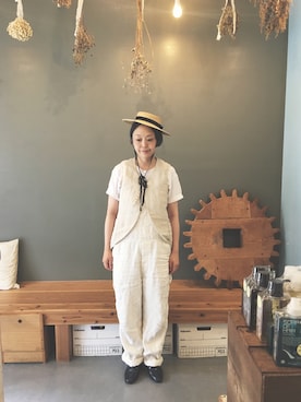 「nest Robe（ネストローブ）のアイテム」を使った、masumiさん（レディース・158cm）の夏コーディネート