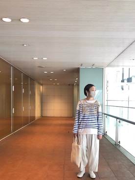 「アイテム（その他トップス）」を使った、masumiさん（レディース・158cm）の夏コーディネート