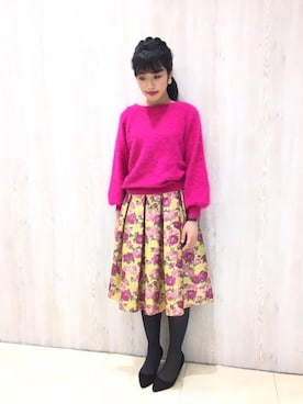 「Te chichi CLASSIC（テチチクラシック）のアイテム（ニット/セーター）」を使った、yumi.techichiさん（レディース・163cm）の秋コーディネート