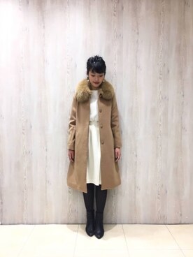 「Te chichi CLASSIC（テチチクラシック）のアイテム（ジャケット/アウター）」を使った、yumi.techichiさん（レディース・163cm）の秋コーディネート