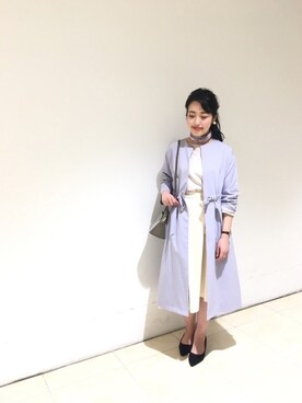 「Te chichi CLASSIC（テチチクラシック）のアイテム（バッグ）」を使った、yumi.techichiさん（レディース・163cm）の春コーディネート