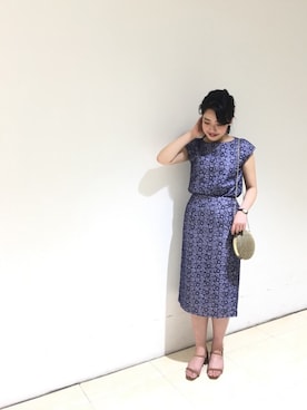 「Te chichi CLASSIC（テチチクラシック）のアイテム（サンダル）」を使った、yumi.techichiさん（レディース・163cm）の春コーディネート