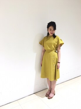 「Te chichi CLASSIC（テチチクラシック）のアイテム（サンダル）」を使った、yumi.techichiさん（レディース・163cm）の春コーディネート