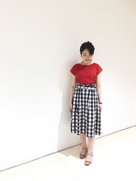 「Te chichi CLASSIC（テチチクラシック）のアイテム（サンダル）」を使った、yumi.techichiさん（レディース・163cm）の春コーディネート