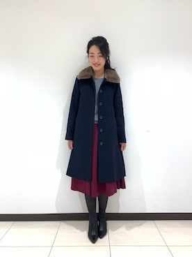 「Te chichi CLASSIC（テチチクラシック）のアイテム（ジャケット/アウター）」を使った、yumi.techichiさん（レディース・163cm）の秋コーディネート