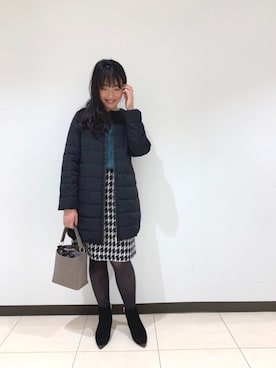 「Te chichi CLASSIC（テチチクラシック）のアイテム（ジャケット/アウター）」を使った、yumi.techichiさん（レディース・163cm）の冬コーディネート