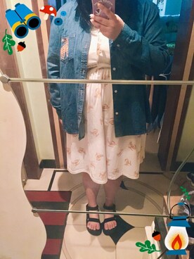 「Teva（テバ）のTeva / プラットフォーム ユニバーサル（サンダル）」を使った、IKUさん（レディース・167cm）の春コーディネート