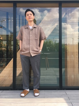 「Ray Adakai（レイ・アダカイ）のアイテム」を使った、いとっちさん（メンズ・170cm）の夏コーディネート