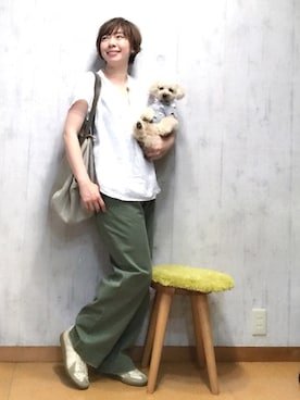 「VERO CUOIO（ヴェロキーオ）のアイテム」を使った、chaco♪さん（レディース・157cm）の春コーディネート