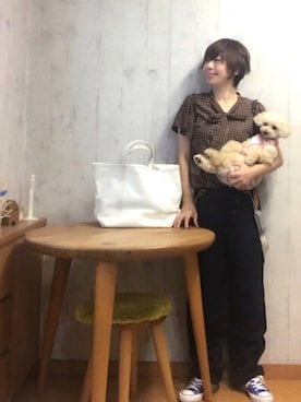 「A Reincarnation key（ア リンカーネイション キー）のアイテム」を使った、chaco♪さん（レディース・157cm）の秋コーディネート