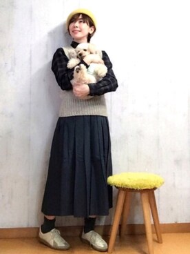 「SCYE BASICS（サイベーシックス）のアイテム（シャツ/ブラウス）」を使った、chaco♪さん（レディース・157cm）の秋コーディネート