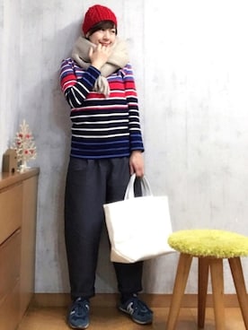 「セントジェームス」｜「アイテム（その他）」を使った、chaco♪さん（レディース・157cm）の冬コーディネート