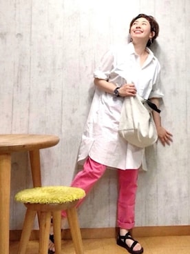 「Yes（イエス）のアイテム」を使った、chaco♪さん（レディース・157cm）の夏コーディネート