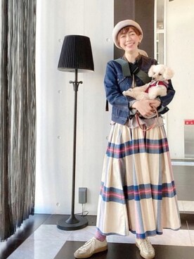 「SCYE BASICS（サイベーシックス）のアイテム（ジャケット/アウター）」を使った、chaco♪さん（レディース・157cm）の秋コーディネート