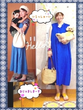 「ベレー帽推奨委員会」｜「アイテム（ワンピース/ドレス）」を使った、chaco♪さん（レディース・157cm）の秋コーディネート