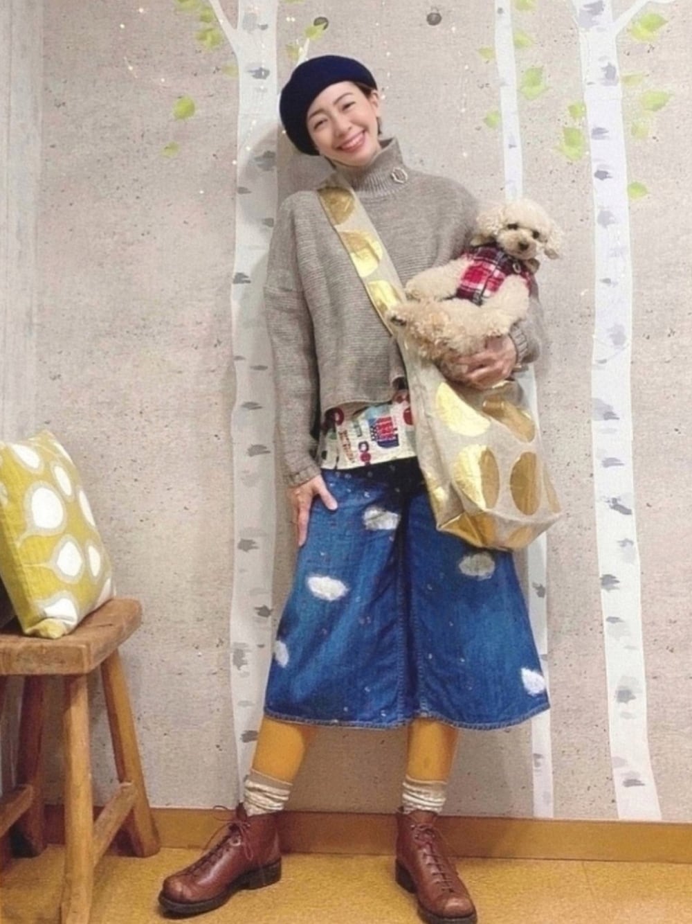 試着のみ＊ツモリ ミモザスカジャン 【公式通販】