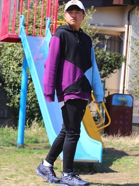 「FLASH PACKER（フラッシュパッカー）のアイテム」を使った、jujukong minoriさん（メンズ・167cm）の春コーディネート