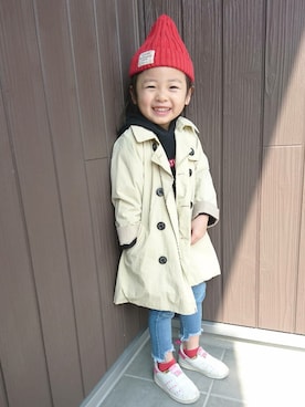 skhanaさん（キッズ・100cm）の冬コーディネート