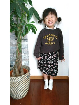 skhanaさん（キッズ・100cm）の春コーディネート