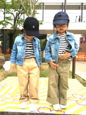 skhanaさん（キッズ・100cm）の春コーディネート