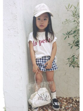 skhanaさん（キッズ・100cm）の夏コーディネート