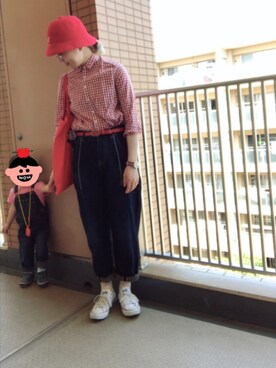 「bulle de savon（ビュルデサボン）のアイテム（ソックス/靴下）」を使った、だまこさん（レディース・162cm）の春コーディネート